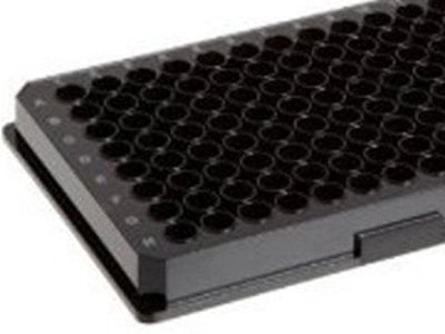 Black Strip-well Microplates, 25 Pack