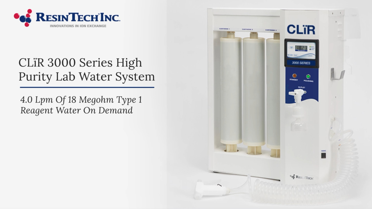 CLiR 3000 Series High Purity Lab Water System