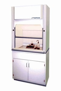 Cole-Parmer Fume Hood, 30", Dish Work Surface/VP Light/Blower; 115V