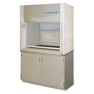 Cole-Parmer Fume Hood, 48", with Work Surface and Vapor-Proof Light, 115V
