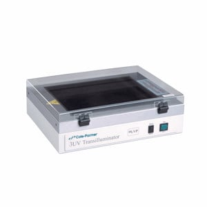 Cole-Parmer UV Transilluminator, 8W, 254/302/365nm, 20x20cm filter; 115V