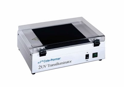 Cole-Parmer UV Transilluminator, 8W, 302/365nm, 21x26cm filter; 115V