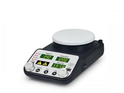 Digital Hotplate Stirrer, 340C, 200-1200rpm, Timer