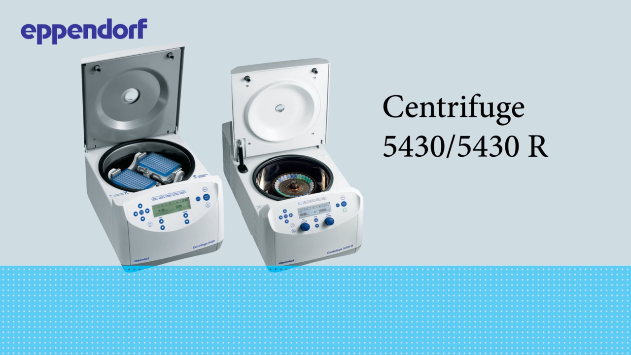 Eppendorf Microcentrifuge Model 5430 and 5430 R