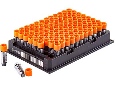 FluidX 0.5ml Tri-coded Tube, 96-format, External Thread