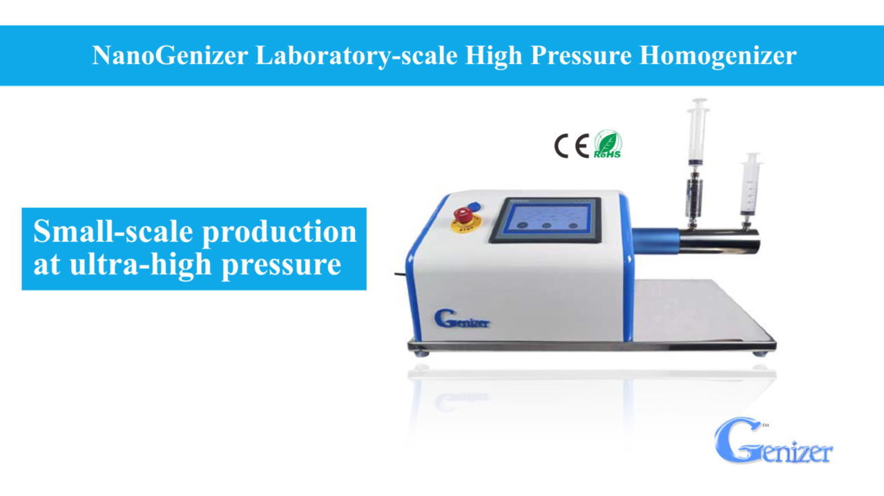 NanoGenizer Laboratory-scale High Pressure Homogenizer