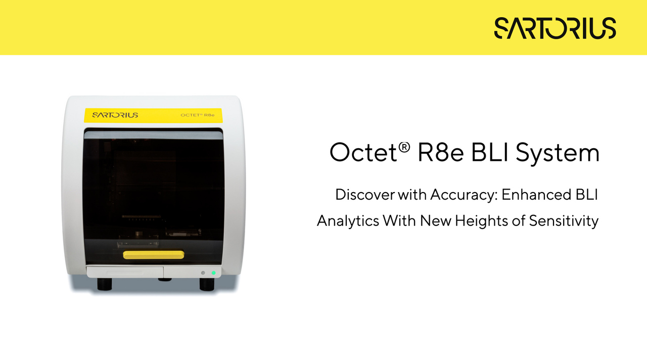 Octet® R8e 8-Channel Protein Analysis System with Enhanced BLI Technology