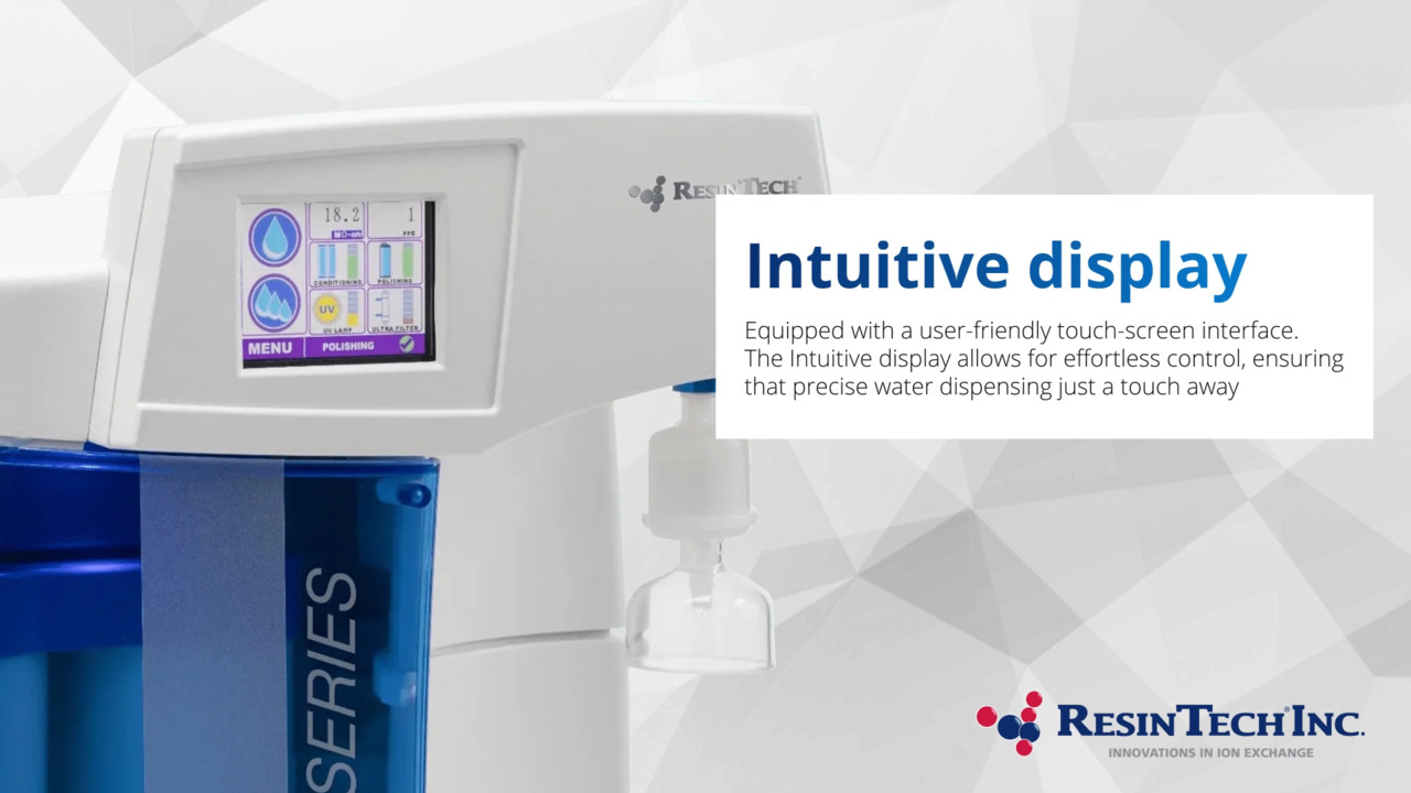 ResinTech CLiR 5000 Series Ultrapure Type 1 Lab Water System