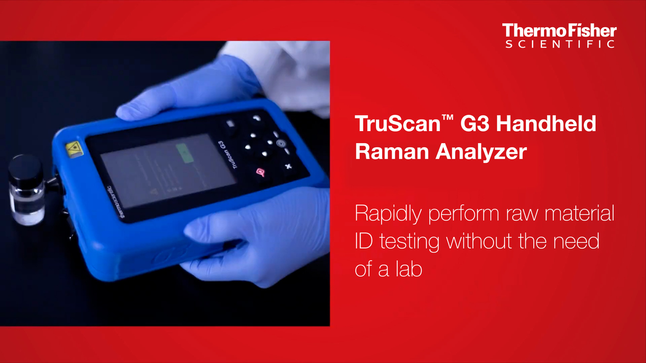 TruScan™ G3 Handheld Raman Analyzer